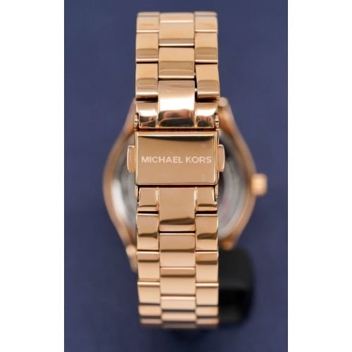 Michael Kors MK3205 Damen-Armbanduhr Mini Slim Runway in Roségold