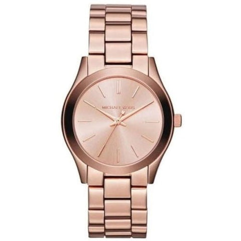 Michael Kors MK3205 Damen-Armbanduhr Mini Slim Runway in Roségold