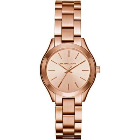 Orologio Michael Kors MK3513 da donna Slim Runway in oro rosa