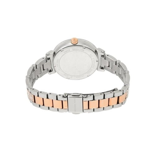 Michael Kors MK3880 Sofie Damen-Armbanduhr mit zweifarbigem Edelstahl-Kristall