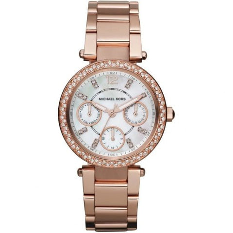 Michael Kors MK5616 Damen-Armbanduhr Mini Parker aus roségoldfarbenem Edelstahl