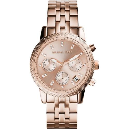 Michael Kors MK6077 Ritz Chronograph für Damen in Roségold