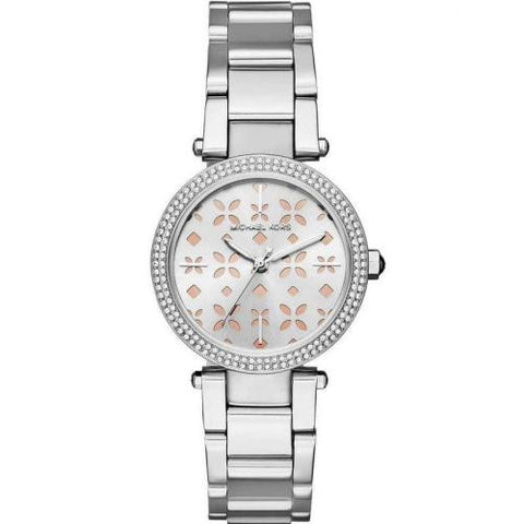 Michael Kors MK6483  Ladies Mini Parker Silver Crystal Watch