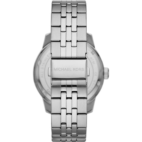 Michael Kors MK7153 Cunningham Herrenuhr, Silber/Blau, 44 mm