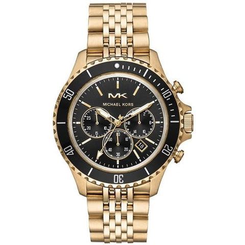 Orologio cronografo Michael Kors MK8726 Bayville da uomo in oro/nero