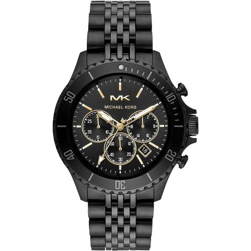 Orologio cronografo Michael Kors MK8750 Bayville da uomo, argento/nero