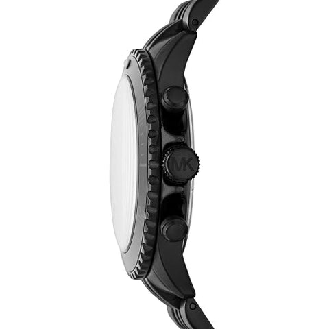 Michael Kors MK8750  Men's Bayville Silver/Black Chronograph Watch