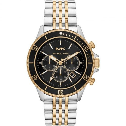 Michael Kors MK8872  Men's Bayville Two-tone/Black Chronograph Watch