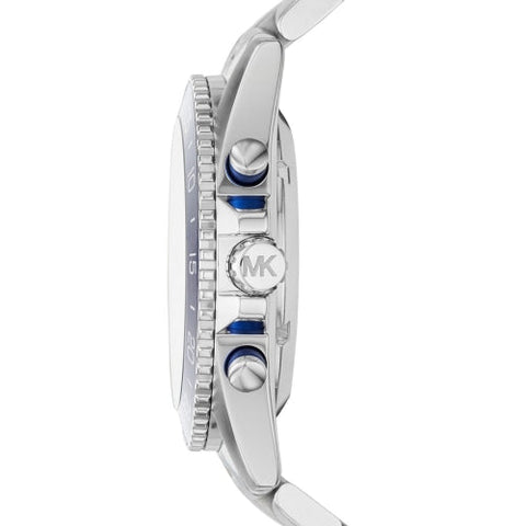 Michael Kors MK9024  Men's JetMaster Silver/Blue Automatic Watch