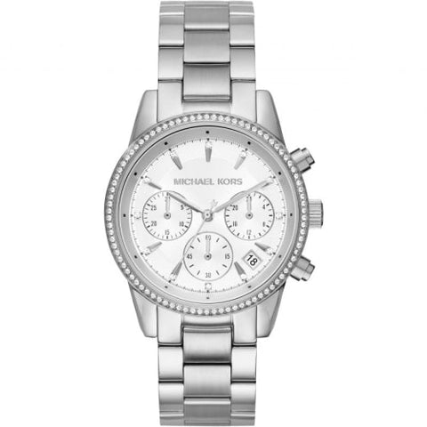 Orologio cronografo da donna Michael Kors Ritz in argento MK6428