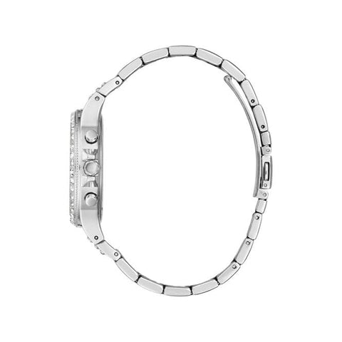 Orologio sportivo da donna Guess Moonlight in acciaio inossidabile argento GW0320L1