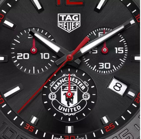 TAG Heuer Formel 1 Manchester United Special Edition Quarz-Chronograph 43 mm Herrenuhr