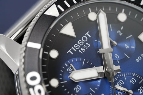 Tissot Seastar 1000 Chronograph Men's Graded Blue Watch T1204171104102