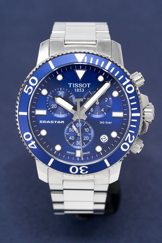 Orologio Tissot Seastar 1000 Chronograph da uomo blu T1204171104100