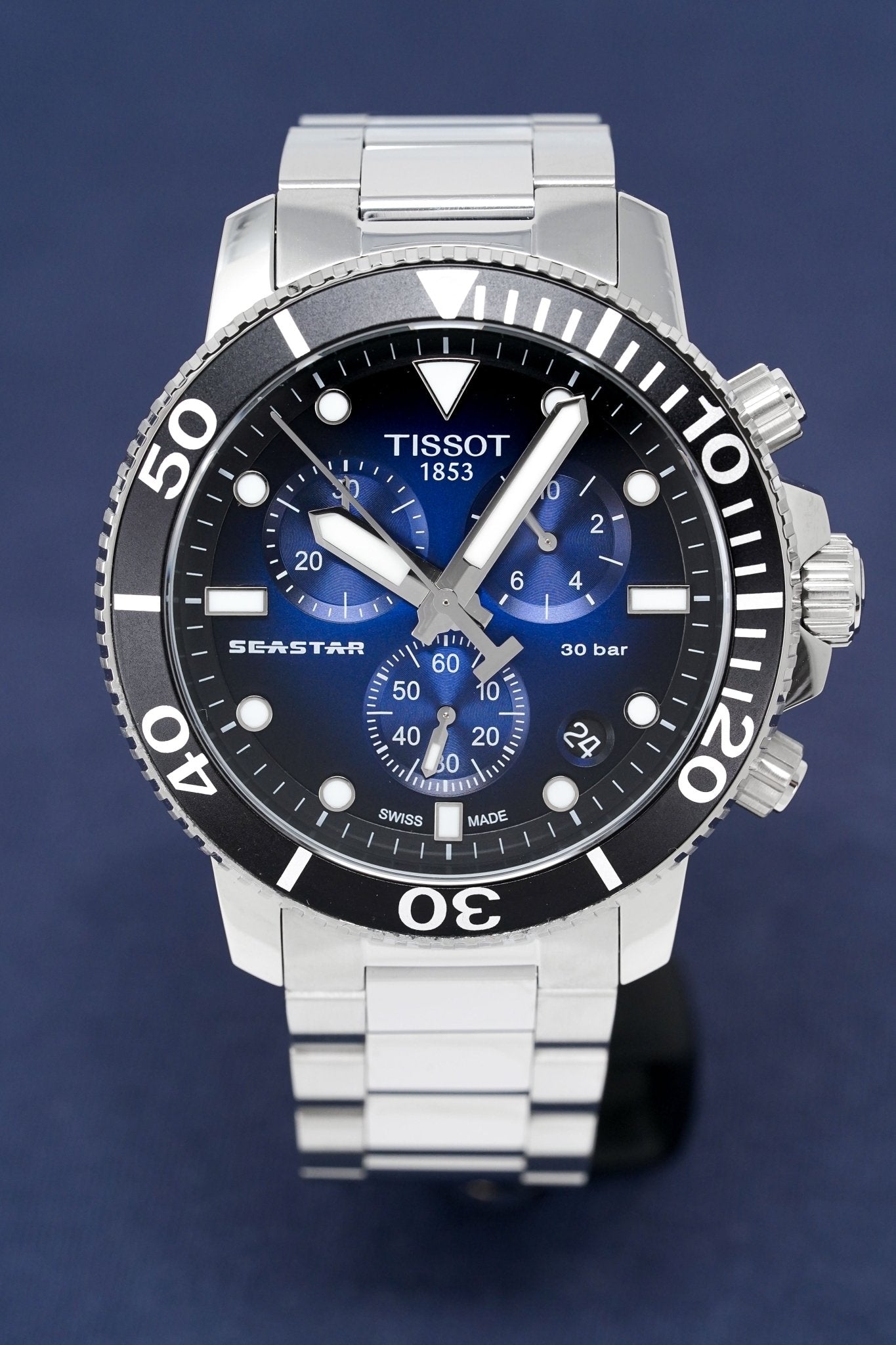 Tissot Seastar 1000 Chronograph Herrenuhr in Blau T1204171104101