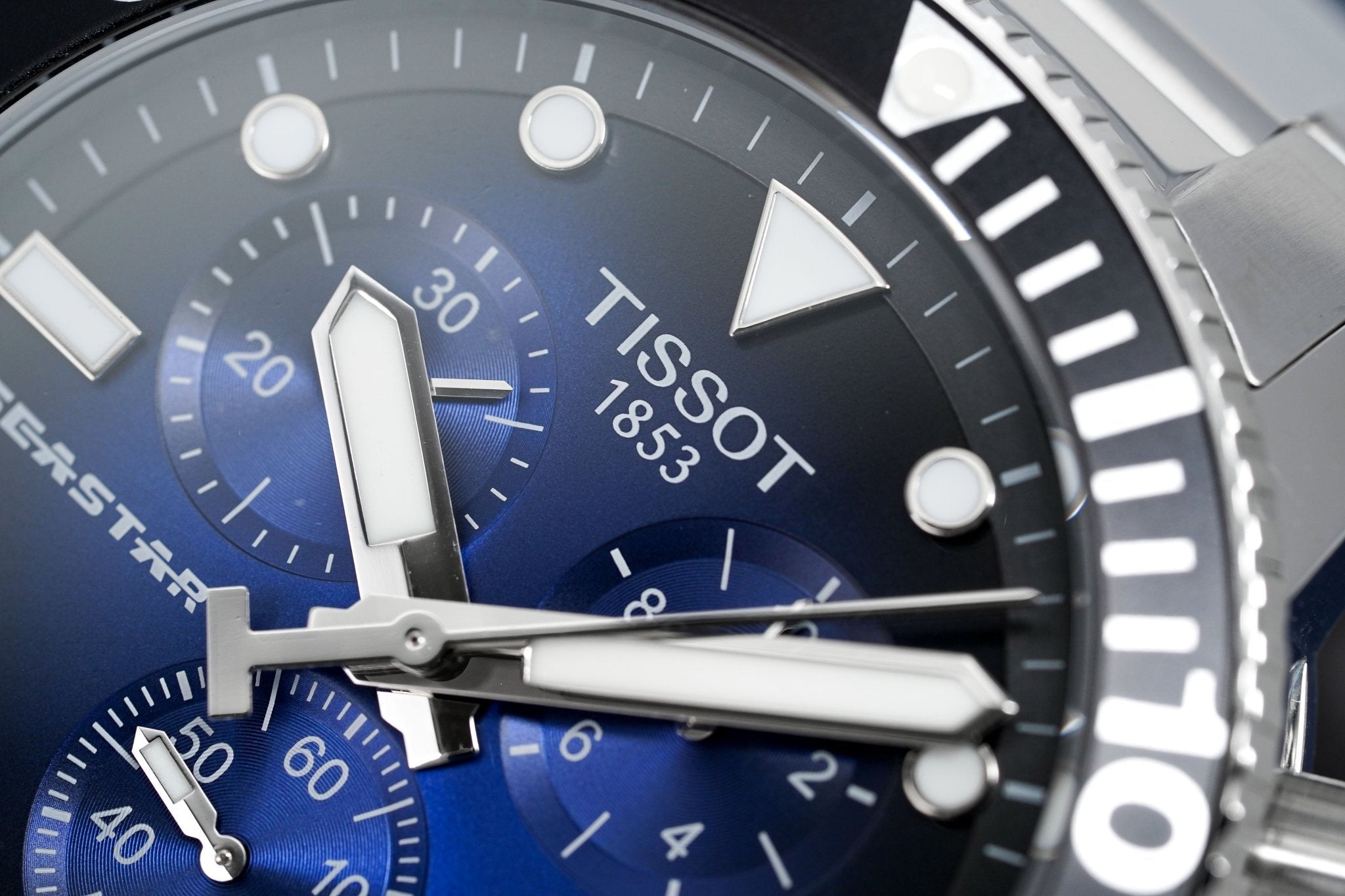 Tissot Seastar 1000 Chronograph Herrenuhr in Blau T1204171104101