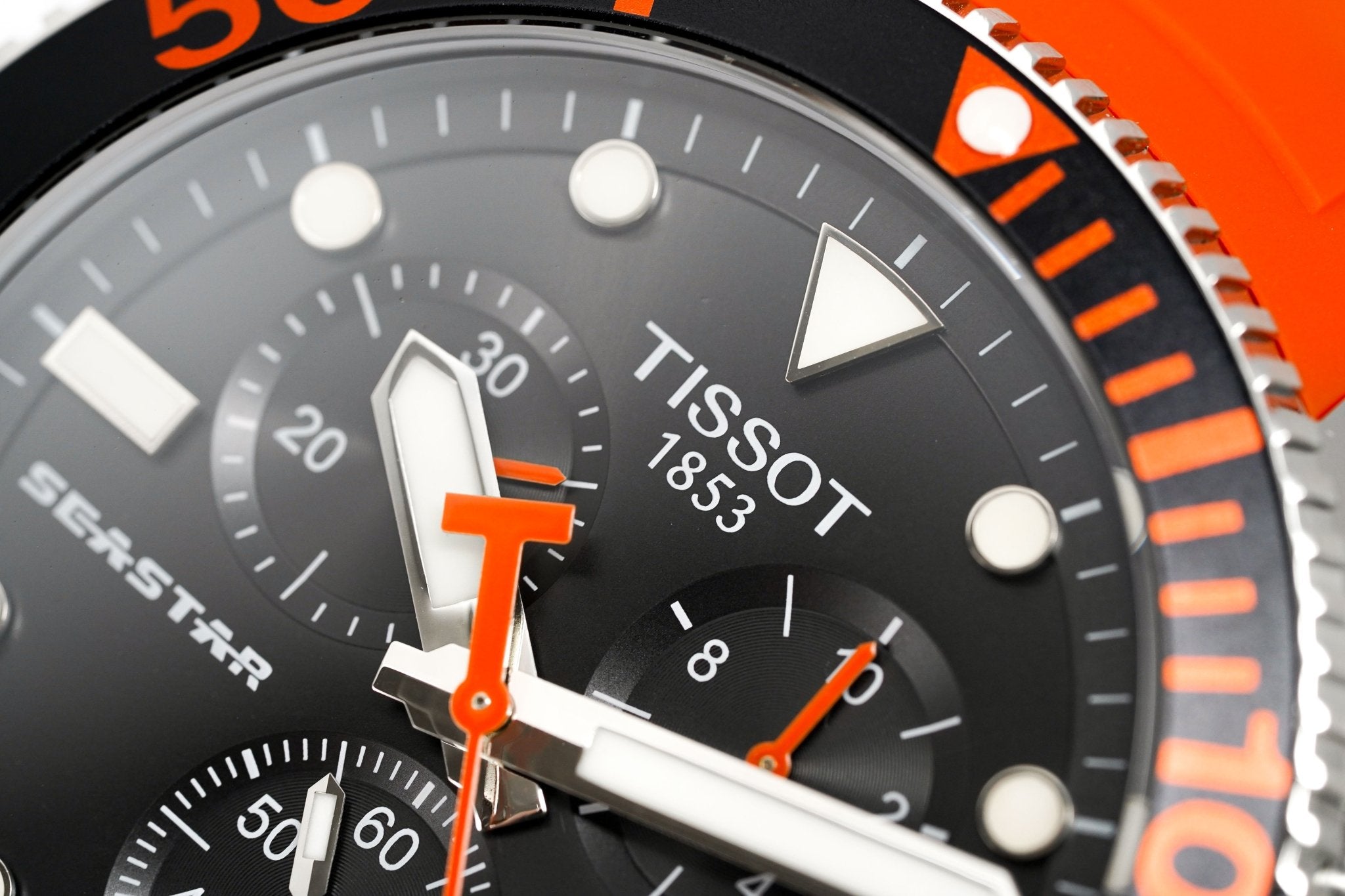 Tissot Chronograph Uhr SEASTAR 1000 Orange T1204171705101