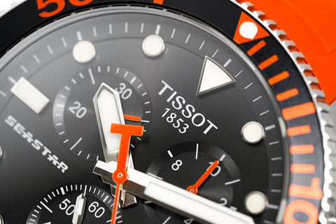 Tissot Chronograph Watch SEASTAR 1000 Orange T1204171705101