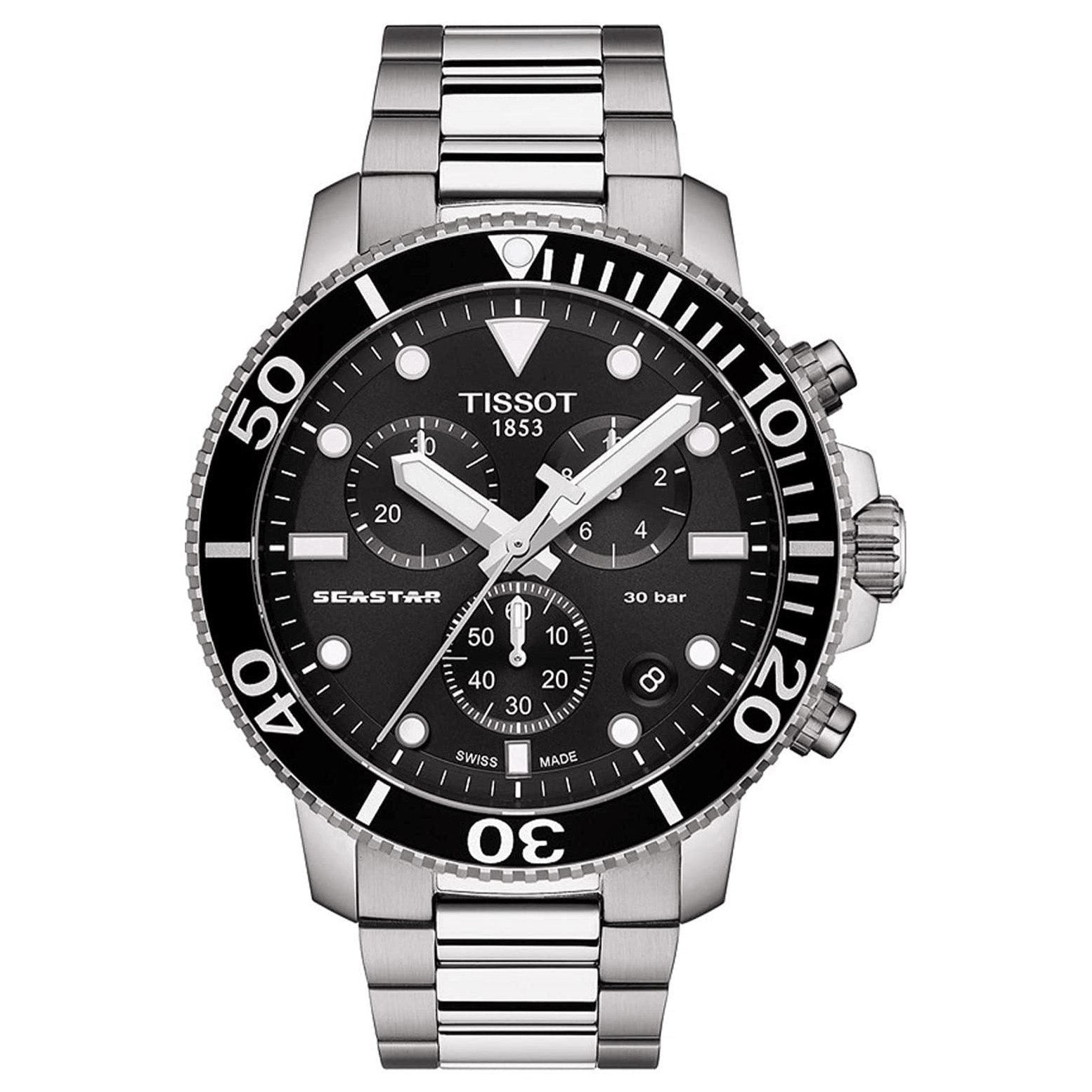 Tissot Seastar 1000 Chronograph Men's Black Watch T1204171105100