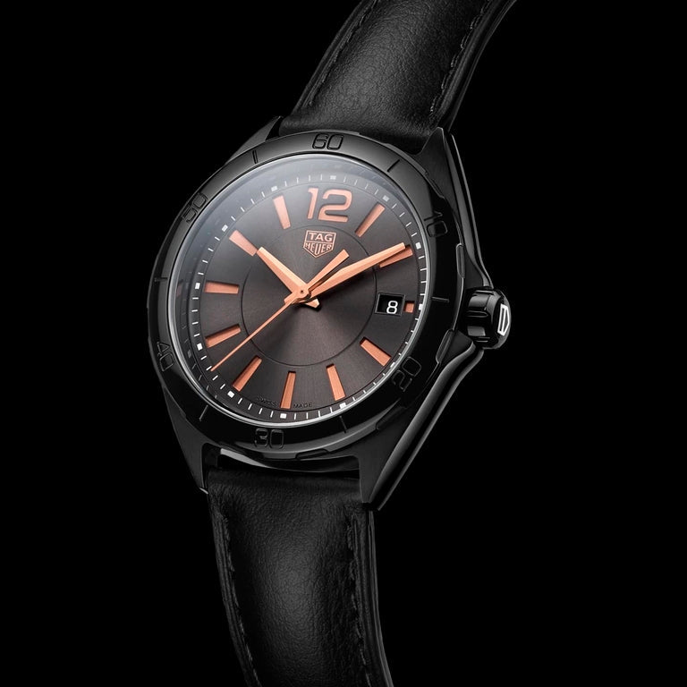 Tag Heuer Formula 1 Quartz Black Dial Black Leather Strap Watch for Women - WBJ1314.FC8230