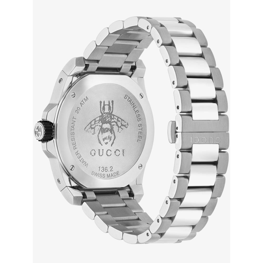 Gucci Men's Dive Steel Bracelet Watch YA136221