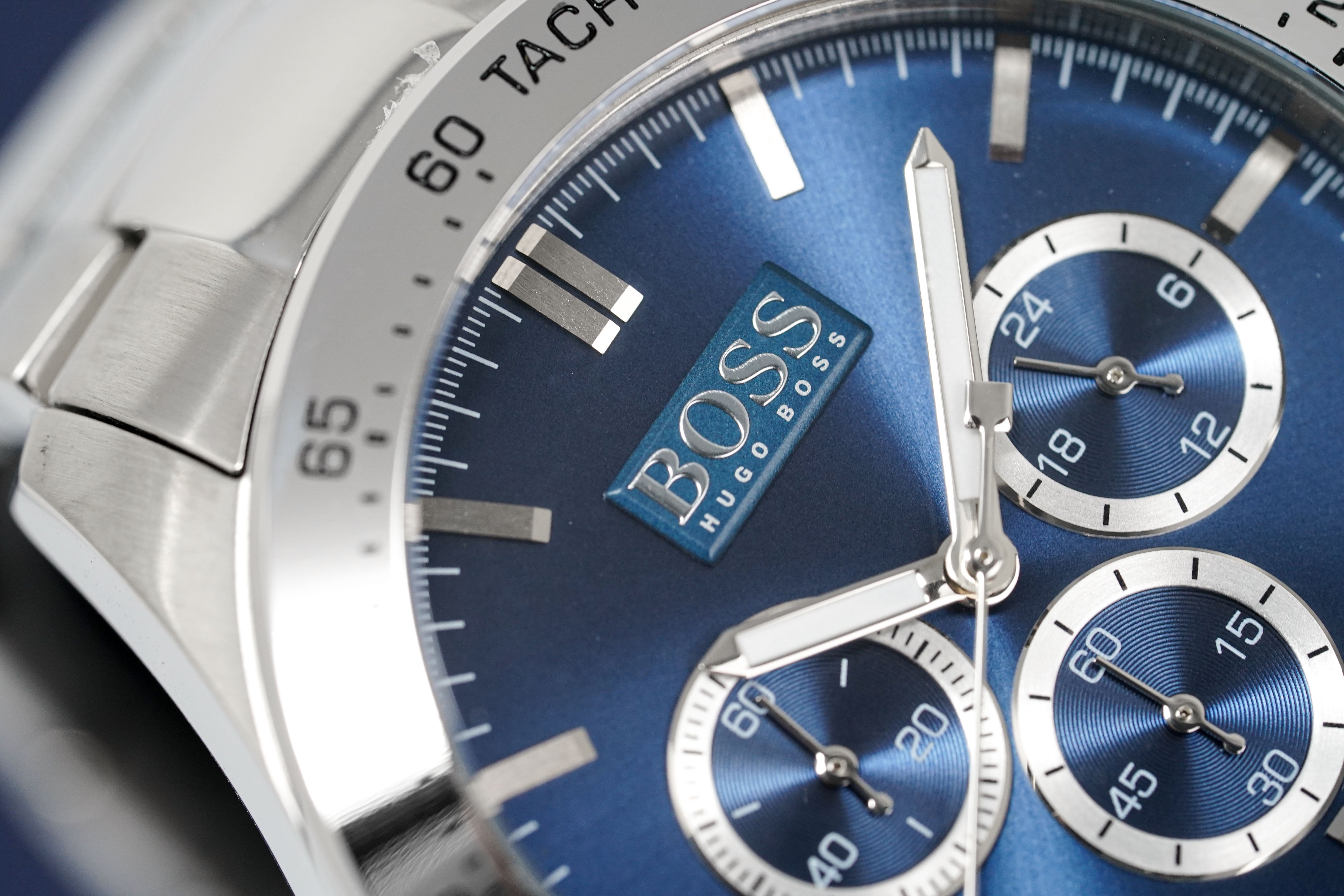 Hugo Boss Herrenuhr Chronograph Ikon Blau HB1512963