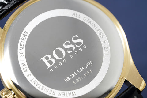 Hugo Boss Uhr Klassisch vergoldet weiß HB1513020