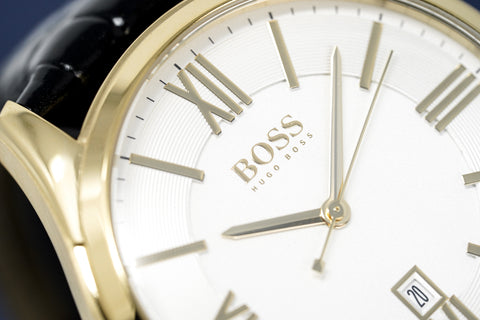 Hugo Boss Watch Classic Gold Plate White HB1513020