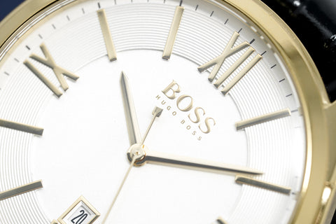 Hugo Boss Watch Classic Gold Plate White HB1513020