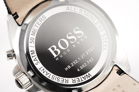 Orologio da uomo Hugo Boss Cronografo Nero Driver Tessuto Pelle HB1513087