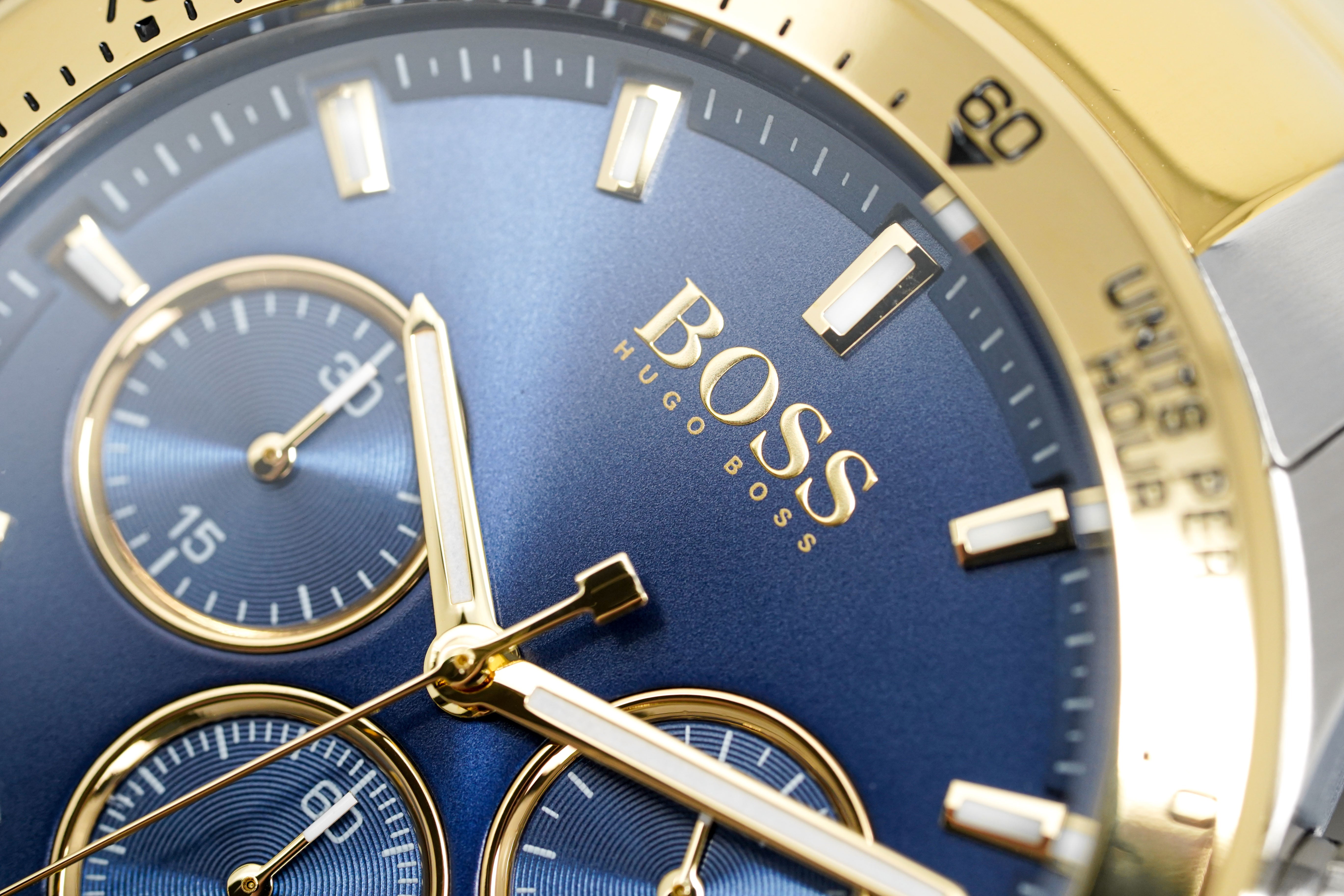 Stainless Steel Hugo Boss Uhr Gold Blau Hugo Boss HB1513767