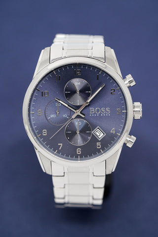 Hugo Boss Herrenuhr Chronograph Skymaster Blau HB1513784