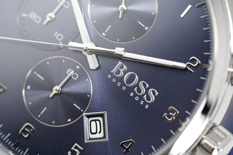 Hugo Boss Herrenuhr Chronograph Skymaster Blau HB1513784