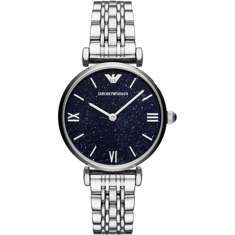 Emporio Armani AR11091 Ladies’ Blue Sparkle Dial Stainless Steel Watch