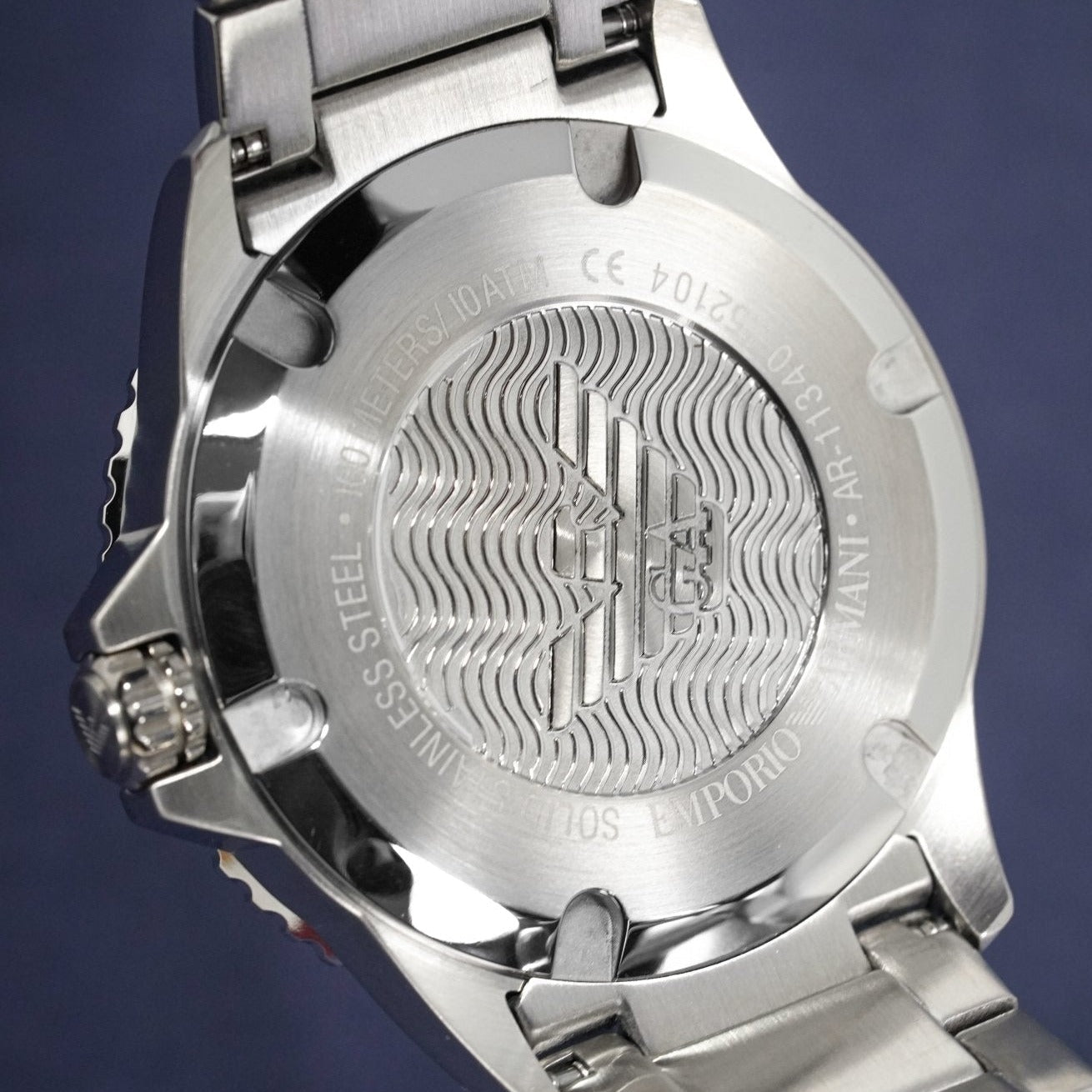 Emporio Armani AR11340 Men's Diver Two Tone Rose Gold Watch