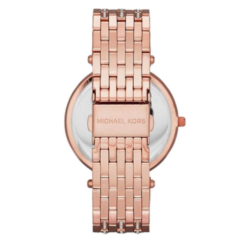 Michael Kors MK3220 Damen-Armbanduhr Darci in Roségold mit Glitzer