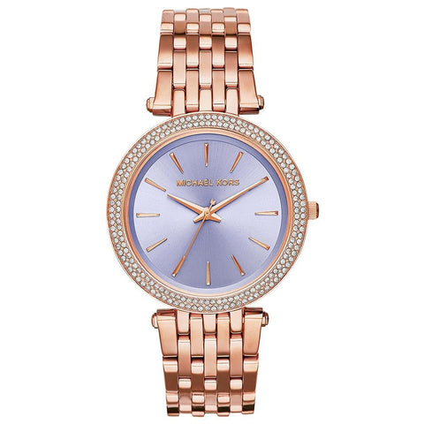 Michael Kors MK3400 Damen-Armbanduhr Darci, zweifarbig, Lila