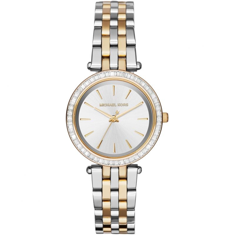 Michael Kors MK3405 Damen-Armbanduhr Mini Darci, zweifarbig