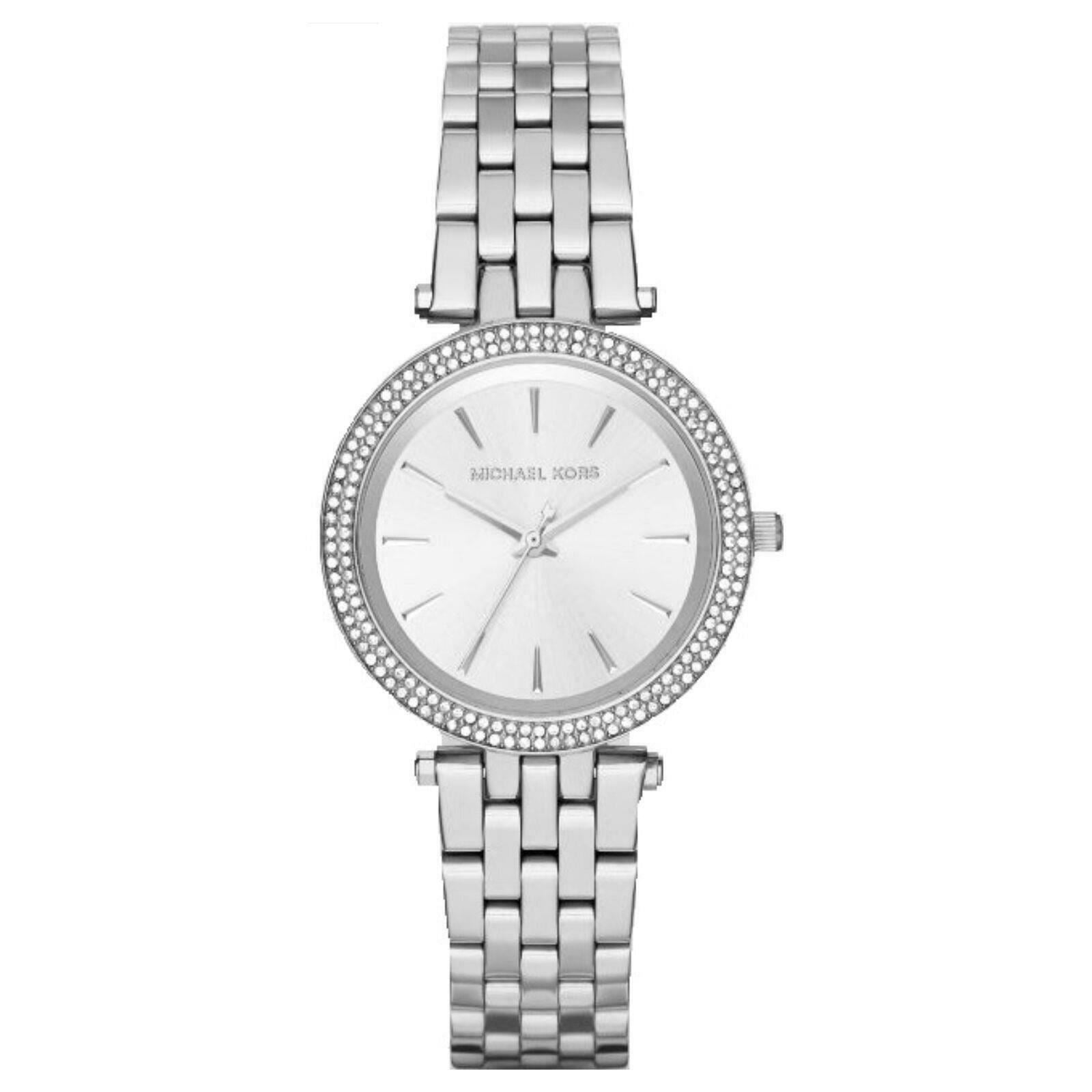 Michael Kors MK3429 Damen-Mini-Darci-Armbanduhr in Silber