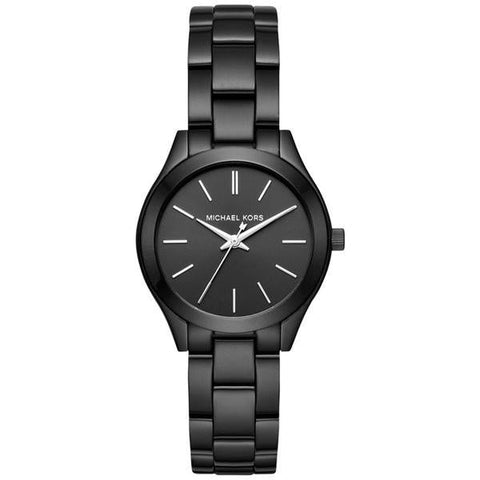 Michael Kors MK3587 Ladies Slim Runway Black Watch