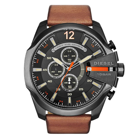 Diesel DZ4343 Herren-Chronograph „Mega Chief“ in Braun