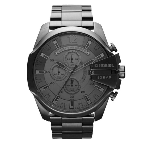 Diesel DZ4355 Mega Chief Chronograph für Herren, Schwarz