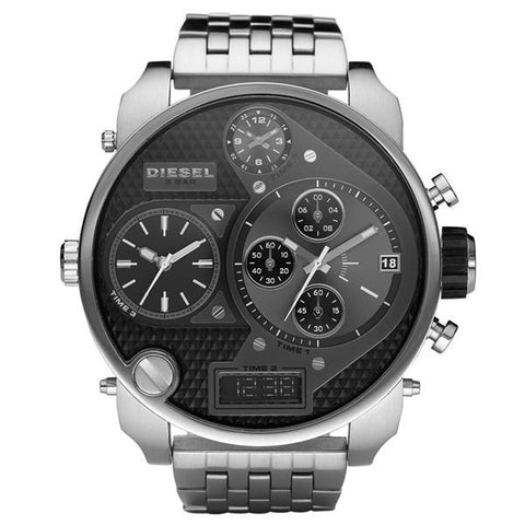 Diesel DZ7221 Men's Mr Daddy Silver Chronograph Watch