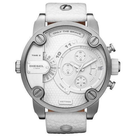 Orologio cronografo Diesel DZ7265 Mr Daddy 2.0 da uomo bianco