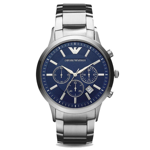 Orologio cronografo blu da uomo Emporio Armani AR2448