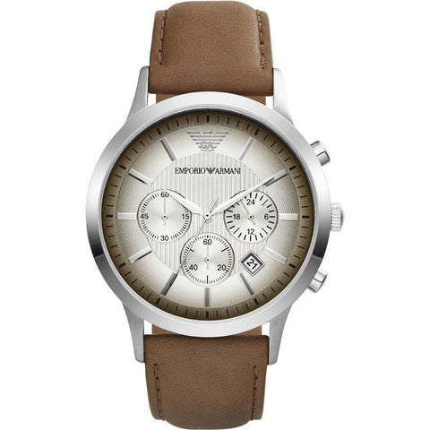 Emporio Armani AR2471 Braune Chronographenuhr für Herren