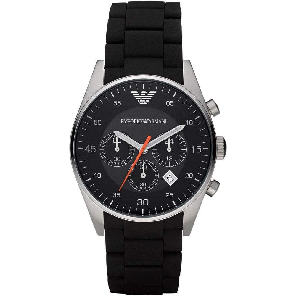 Emporio Armani AR5858 Men's Classic Black Chronograph Watch