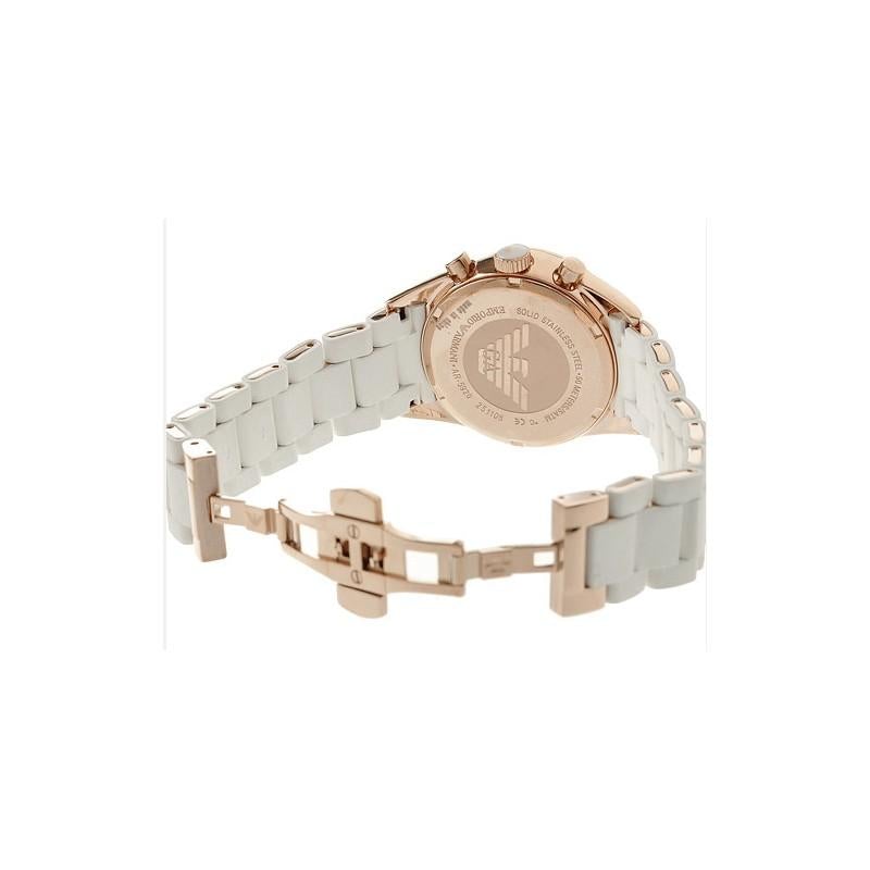 Emporio Armani AR5920 Ladies Rose Gold Chronograph Watch