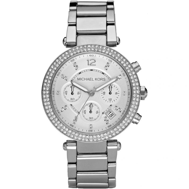 Michael Kors MK5353 Parker Chronograph für Damen, silberfarben