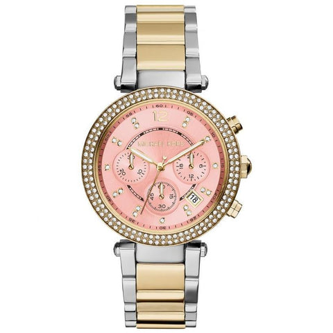 Michael Kors MK6140 Chronograph für Damen in Silber und Gold